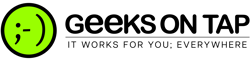 Geeks on Tap logo